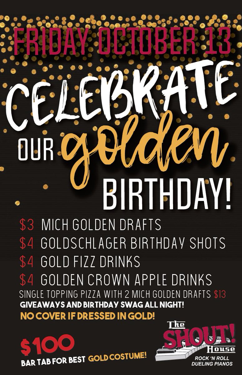 Our Golden Birthday party is next Friday the 13th and you're invited! Click here for more info and see you then! goo.gl/1cfNS2