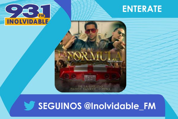 Inolvidable_FM's tweet photo. 📻  Seguinos en las #redes y entérate cuando suene @DeLaGhettoReal, @Ozuna_Pr, @daddy_yankee en @Inolvidable_FM https://t.co/fKIZlwnEeK