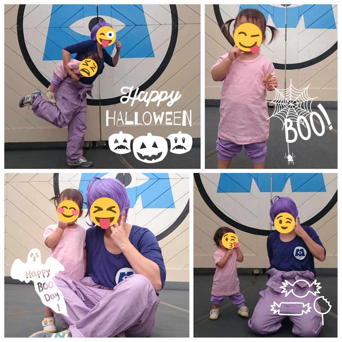 新品本物 モンスターズインク ブー 女の子 ワンピース 紫 蛇柄マダラ柄 イベント 超目玉 Www Coord Cajas Org Ar