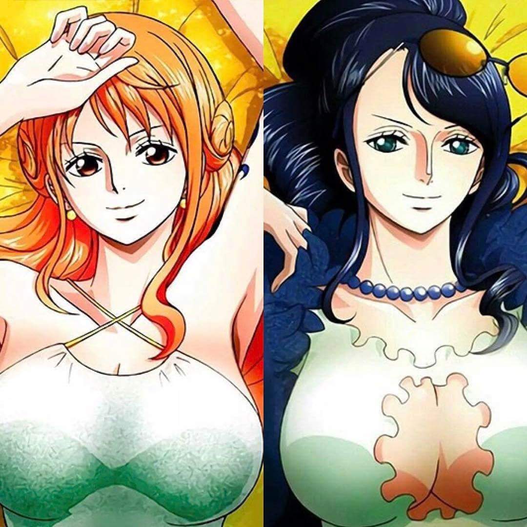MonkeyDLawffy's tweet photo. Nami VS Robin 
Q.Whose your Favorite?
A.Mine is Nami-Swan! https://t.co/OHy7jvByCS