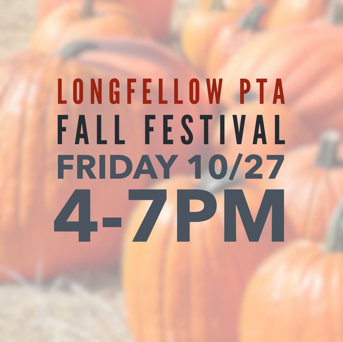 longfellow_pta's tweet photo. Join us for our annual #Longfellowhisdpta #Fallfestival Friday 10/27 4-7pm https://t.co/ej6pCP8yvS