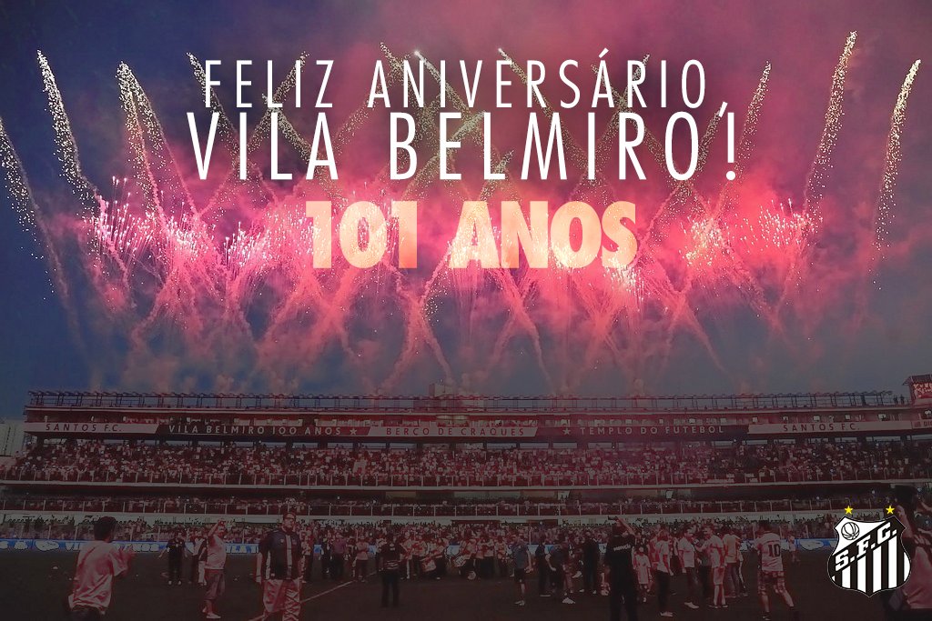 Feliz aniversário, <a href="/VilaBelmiro/">Vila Belmiro</a>! 101 anos do Templo Sagrado do futebol mundial!