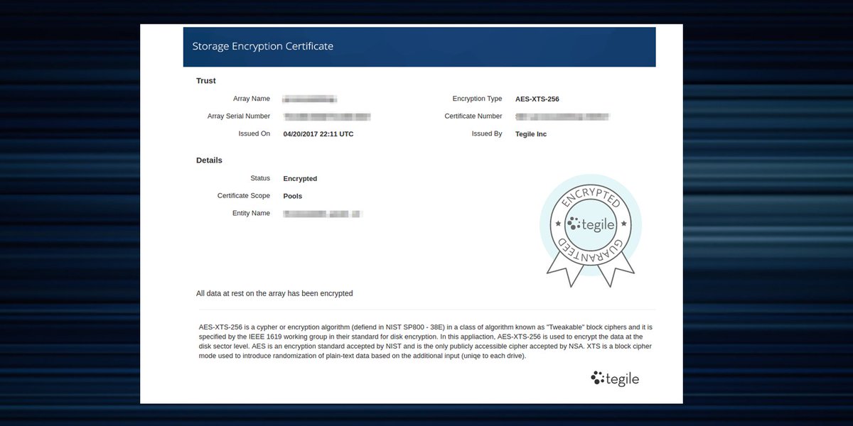 Tegile's tweet photo. Full 256-bit AES #dataencryption with no impact on performance. Protect your information with #IntelliStackHD - https://t.co/6NdyMAeeud https://t.co/jsLDobSTR0