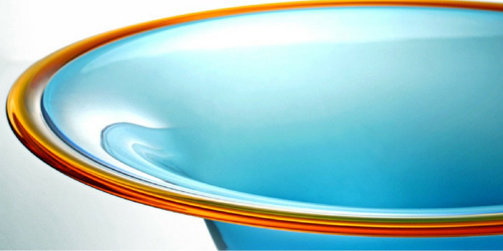Meet the Halo Bowl, a centerpiece with personality. 4.5″ x 16″ $750 #BestOfGlass