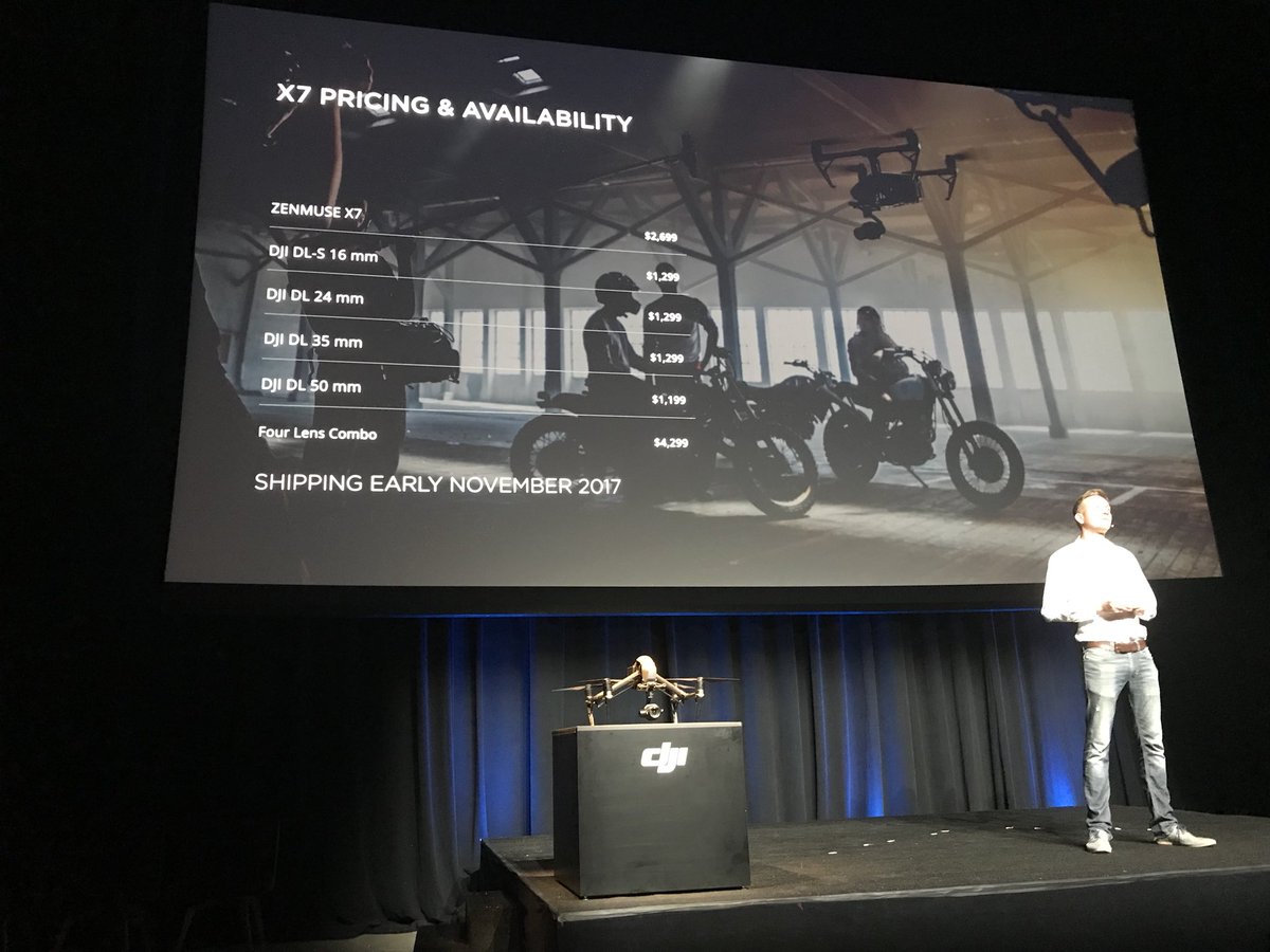 X7 pricing and availability #dji