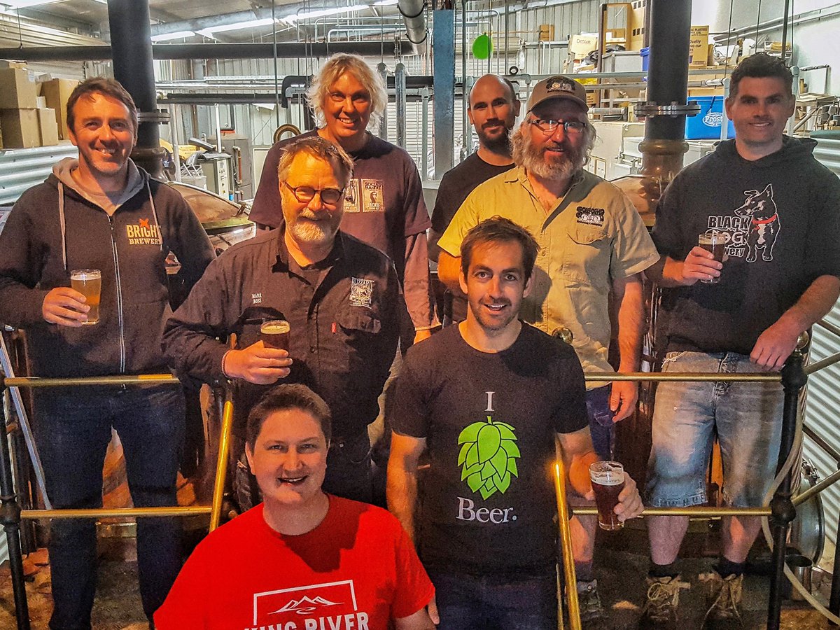 BrightBrewery's tweet photo. Our favourite day of the year, as 8 High Country brewers come together for our annual 'Rule 47' collaboration brew day. Today we're making a Belgian Lager with high country hops.
#rule47 #highcountrybrewerytrail #craftbeer #drinklocal #mansfield #seehighcountry https://t.co/tGEQCgLxwH