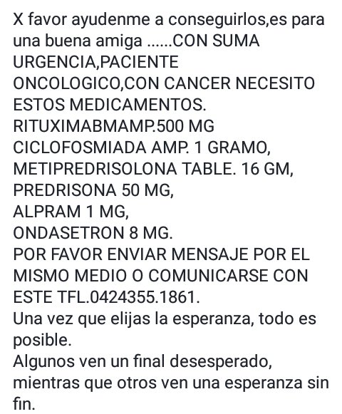 Recibimos de nuestra amiga Yenni de Sosa este mensaje el cual compartimos, cualquier información agradecemos, bendiciones!!! #fundaciónFE