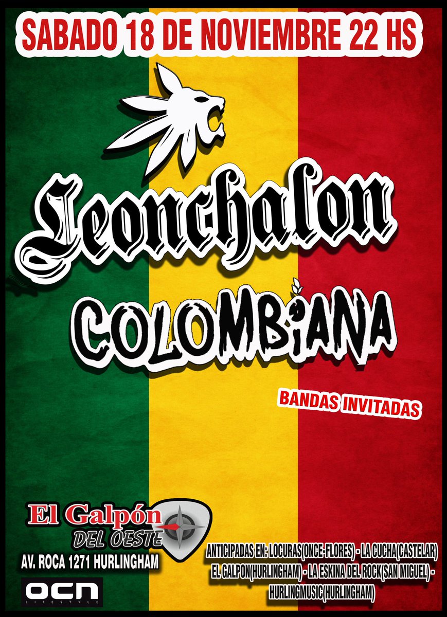 Se viene <a href="/ColombianaRegg1/">COLOMBIANA</a> @LeonchalonOK en <a href="/elgalponoficial/">El Galpon del oeste</a>