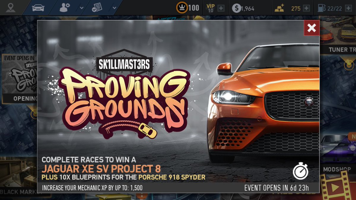 tttransporter's tweet photo. One week from tonight, we’ll be in Jaaag country. @JaguarUSA #XESV #Project8 #ProvingGrounds @NFSNL https://t.co/YzlbcJQMXD