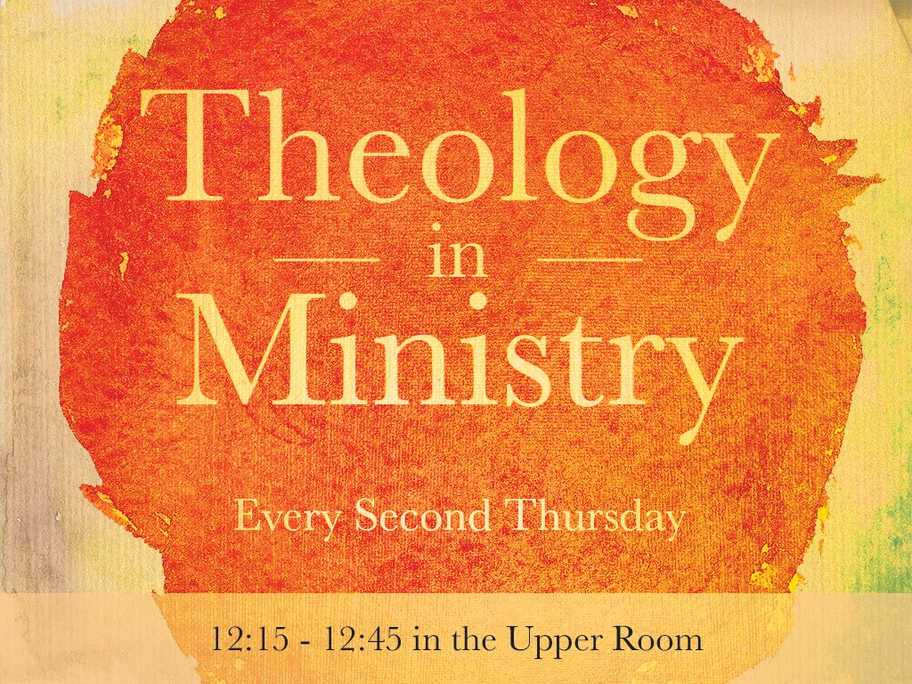 Redeemer Amarillo On Twitter Theology In Ministry Is Tomorrow