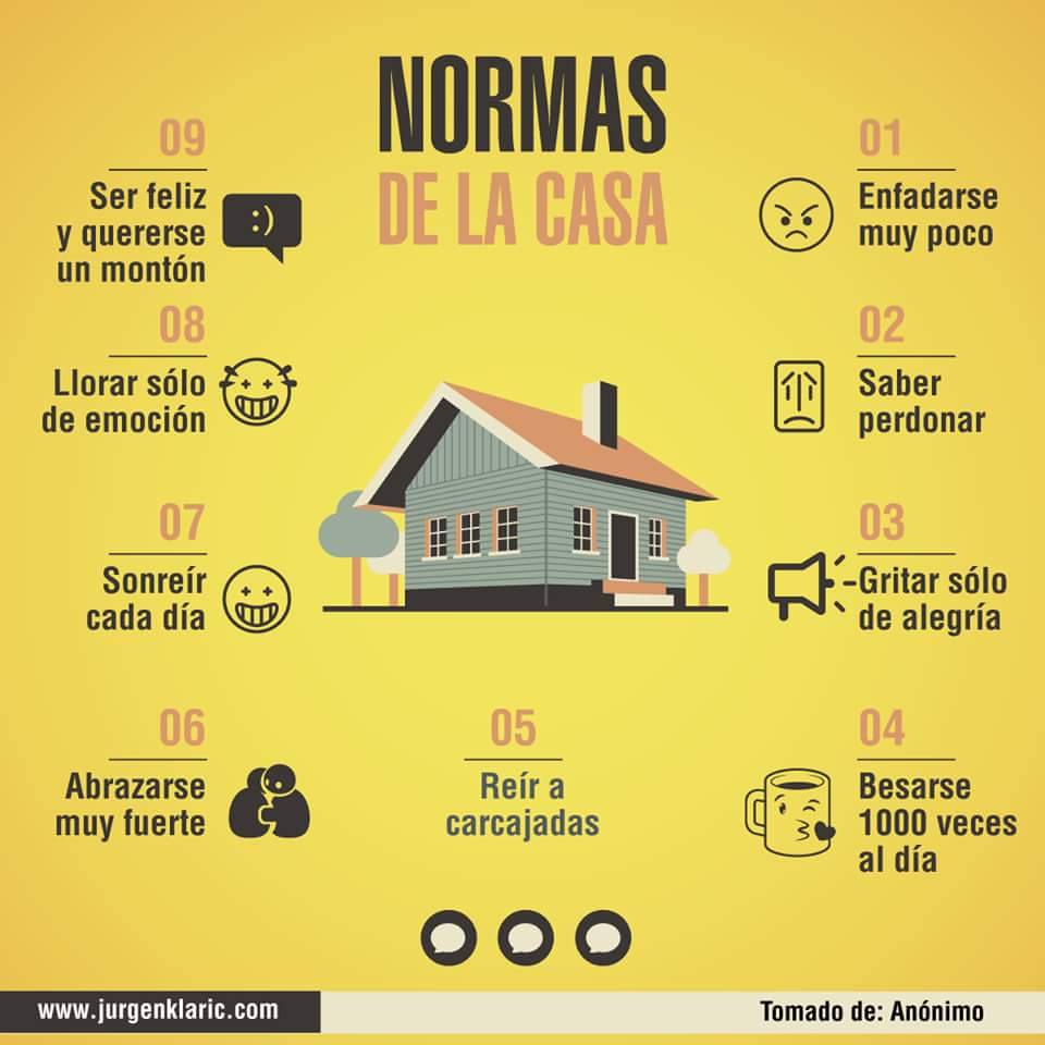 Normas de la casa para tu #DesarrolloPersonal
