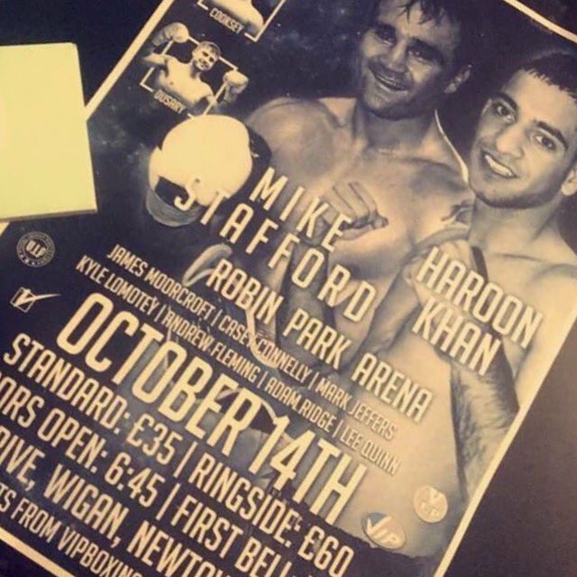 amirkingkhan's tweet photo. Can’t wait for my brother @harrykingkhan next fight this Saturday. Still few tickets available Contact - Instagram DM @tabinda85 for tickets https://t.co/10l2Dzs1q0