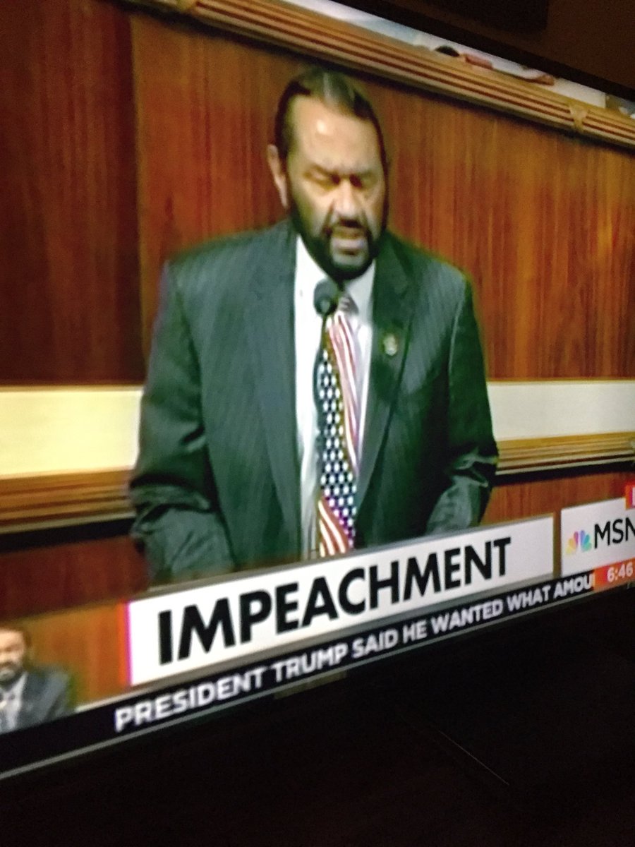 Democrat Rep. Al Green (D-Texas) pulls Trump impeachment measure