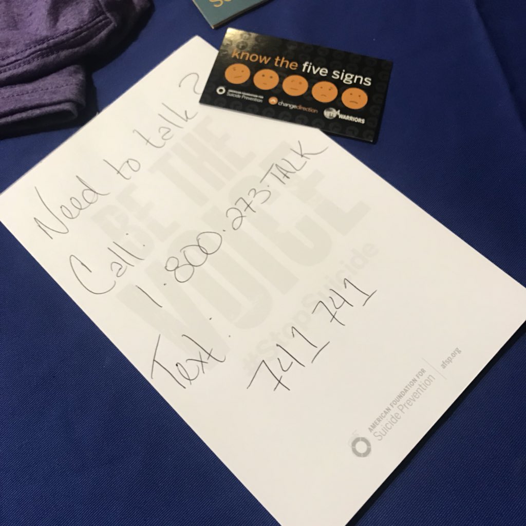 AFSP_ICT's tweet image. Shout out to @StarwoodBuzz for hosting us at your employee health fair!