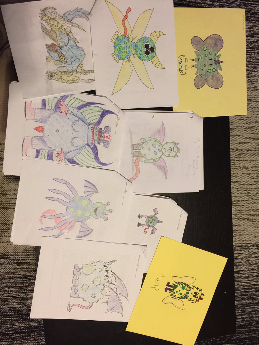 Should've known when I asked bio students from artsy Beal to "sketch the genetic monster you made" that they would go above and beyond