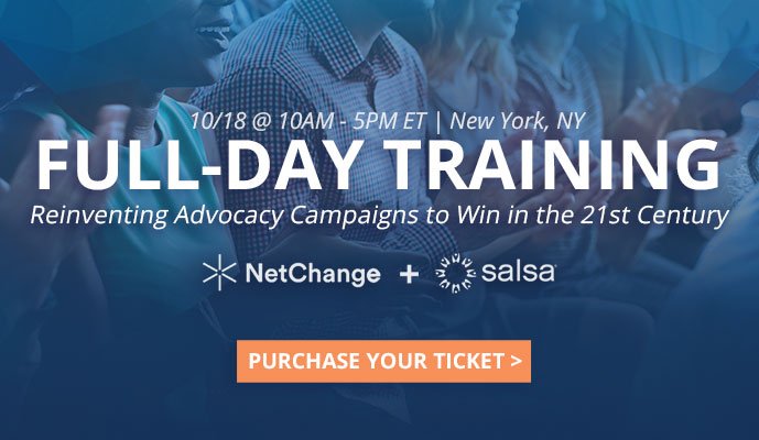 salsalabs's tweet photo. Just 1 week away! Full-day training with @NetChange &amp; Salsa in NYC! https://t.co/p5fgRNduW7  #netchange #salsa #nonprofit #fulldaytraining https://t.co/r1jnOL6mRr