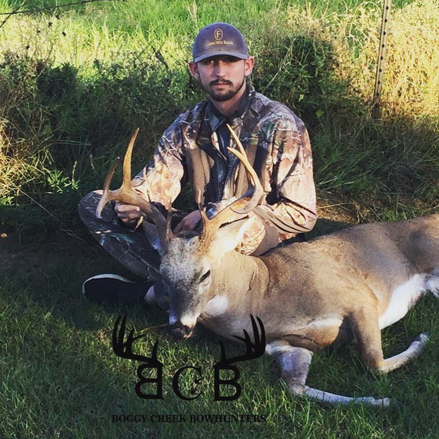 BoggyBowhunters's tweet photo. Want to say congrats to our own @Gslice15 for getting the job done on this mature SE Oklahoma buck. https://t.co/PZb10Fopck