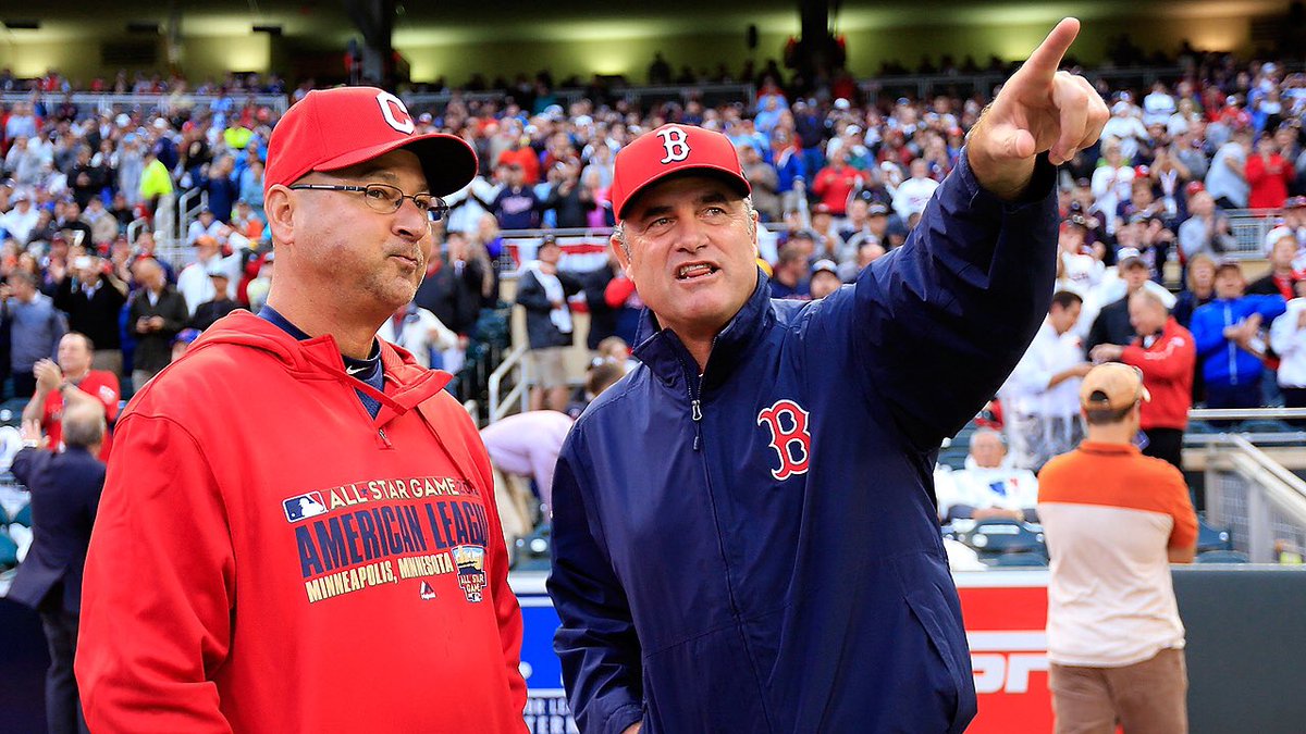 NotCoachFarrell's tweet image. Terry Francona with a fan.