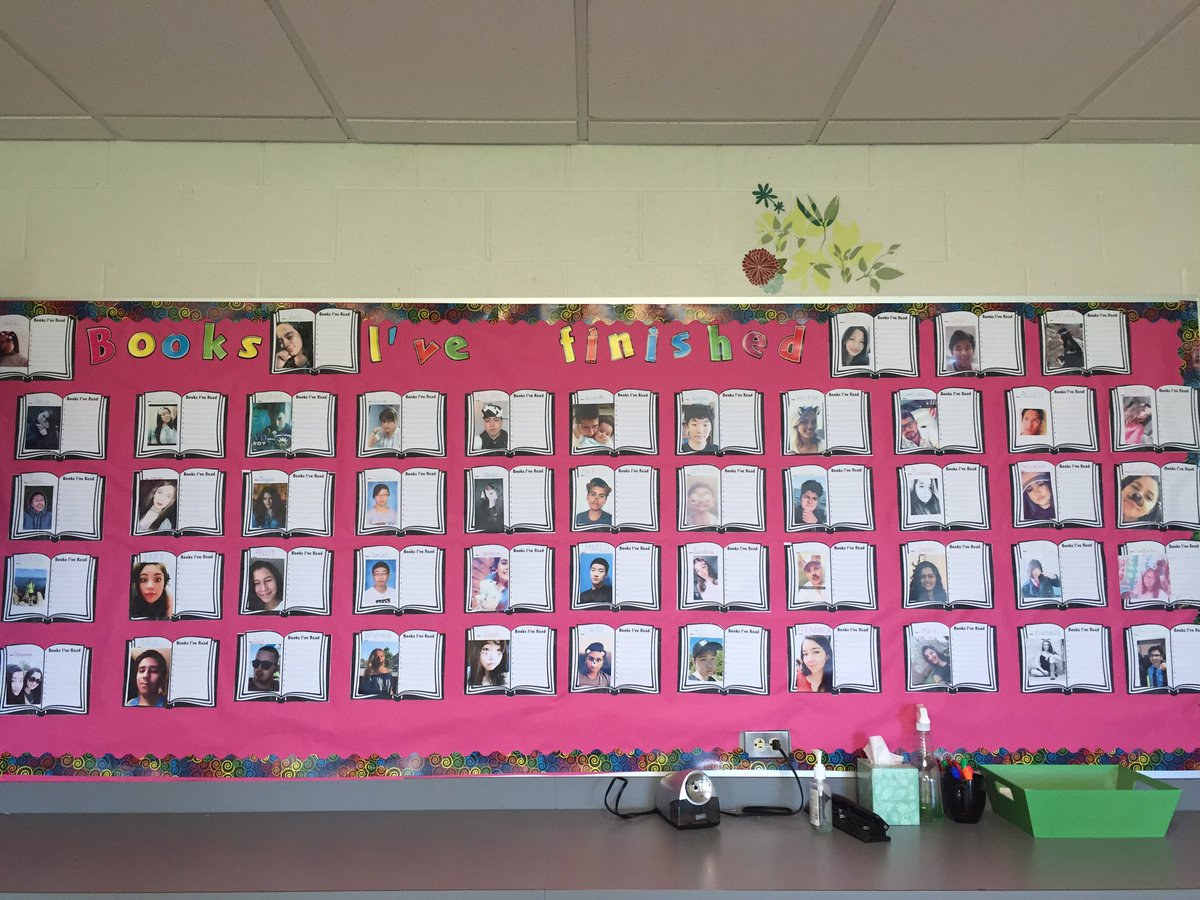 crickTHS's tweet photo. The "Books I've Read" board is finally ready! Let's track our progress! #goals #eldshines https://t.co/9sCjZU5Al7