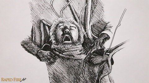 Hodor hodoring. Really unhappy with this one... but gotta post it anyway. #Inktober spirit.
#inktober2017