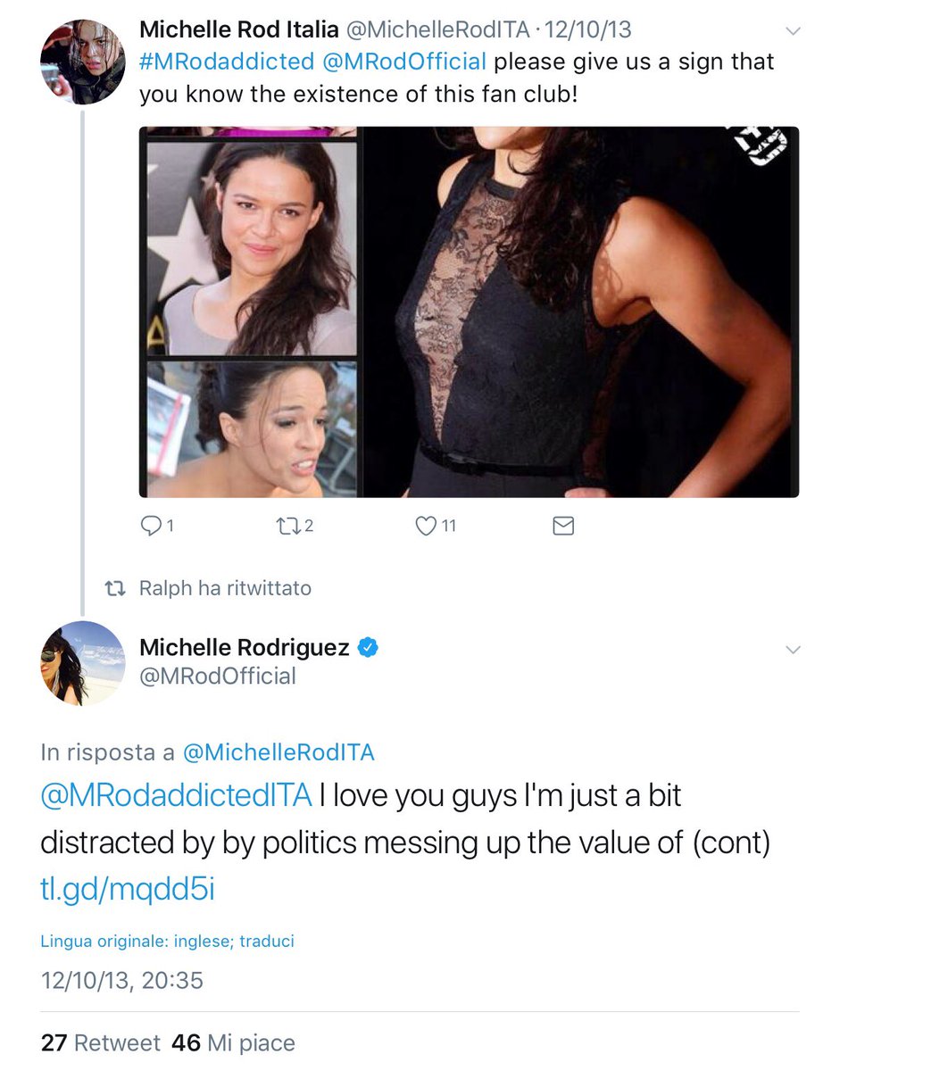 MichelleRodITA's tweet photo. 4 years ago today... love you @MRodOfficial even if now I’m the one a bit distracted by work, duties etc 
😘❤️ #onelove https://t.co/Rps42mcmTN
