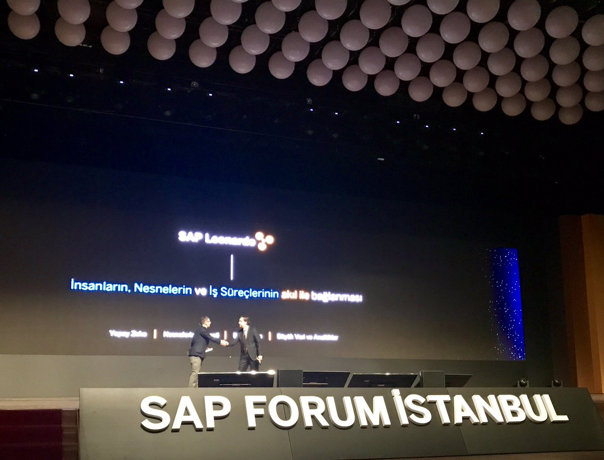 SAP Turkey MD Ugur Candan talking about SAP Leonardo, Code Week, Young Professional Program, SAP Development Center, Digital Core, Cloud
