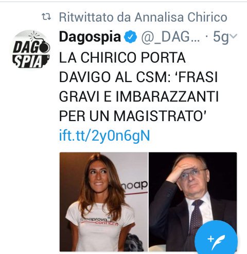 sarasarli's tweet image. Solo al #Foglio poteva scrivere una #giornalara  come la #Chirico ora ha iniziato a buttare fango su #Davigo