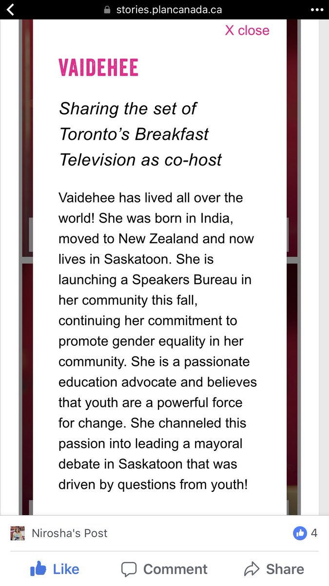 Vaidehee Lanke (@vaideheelanke) on Twitter photo Thanks <a href="/biaagcanada/">Because I am a Girl</a> and <a href="/PlanCanada/">Plan Int'l Canada</a> for empowering girls today and everyday. #girlsbelonghere is a plan to change the world. #dayofgirl Thanks <a href="/biaagcanada/">Because I am a Girl</a> and <a href="/PlanCanada/">Plan Int'l Canada</a> for empowering girls today and everyday. #girlsbelonghere is a plan to change the world. #dayofgirl