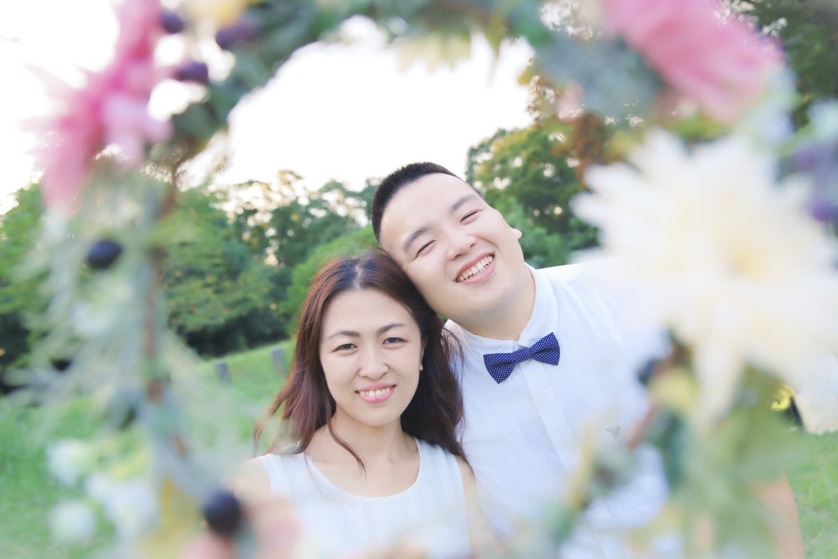 おみつこ くまこ堂 先日の前撮りの成果 1枚目には文字を入れてウェルカムボードにする 後々部屋に飾れるようフォトパネルの仕様に 蝶ネクタイやリングピローはご依頼の元 僕が作成 作って撮る 写真作家として最初のお仕事 ウェディング