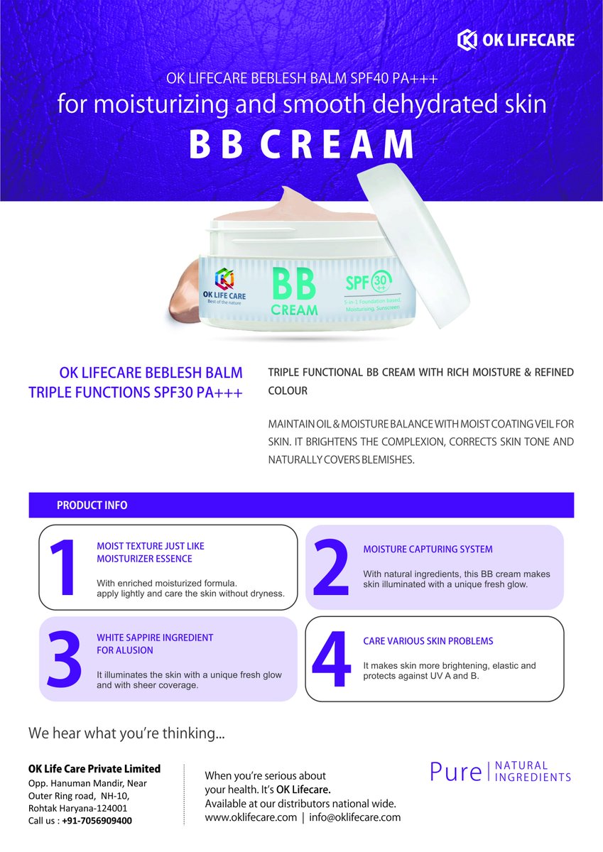 OKLIFECARE1's tweet photo. OK LIFECARE BB CREAM https://t.co/DjwZyLOSY8