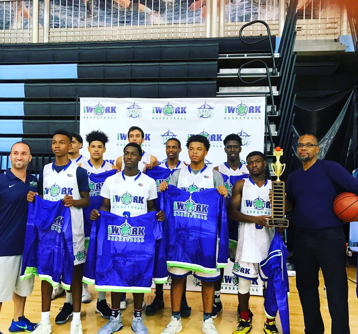 iWorkBasketball's tweet photo. Congratulations to Team Queens taking home the title tonight at The Battle For New York Showcase 🏀🏆🏀🏆🏀🏆 https://t.co/dfd4RxjIeu