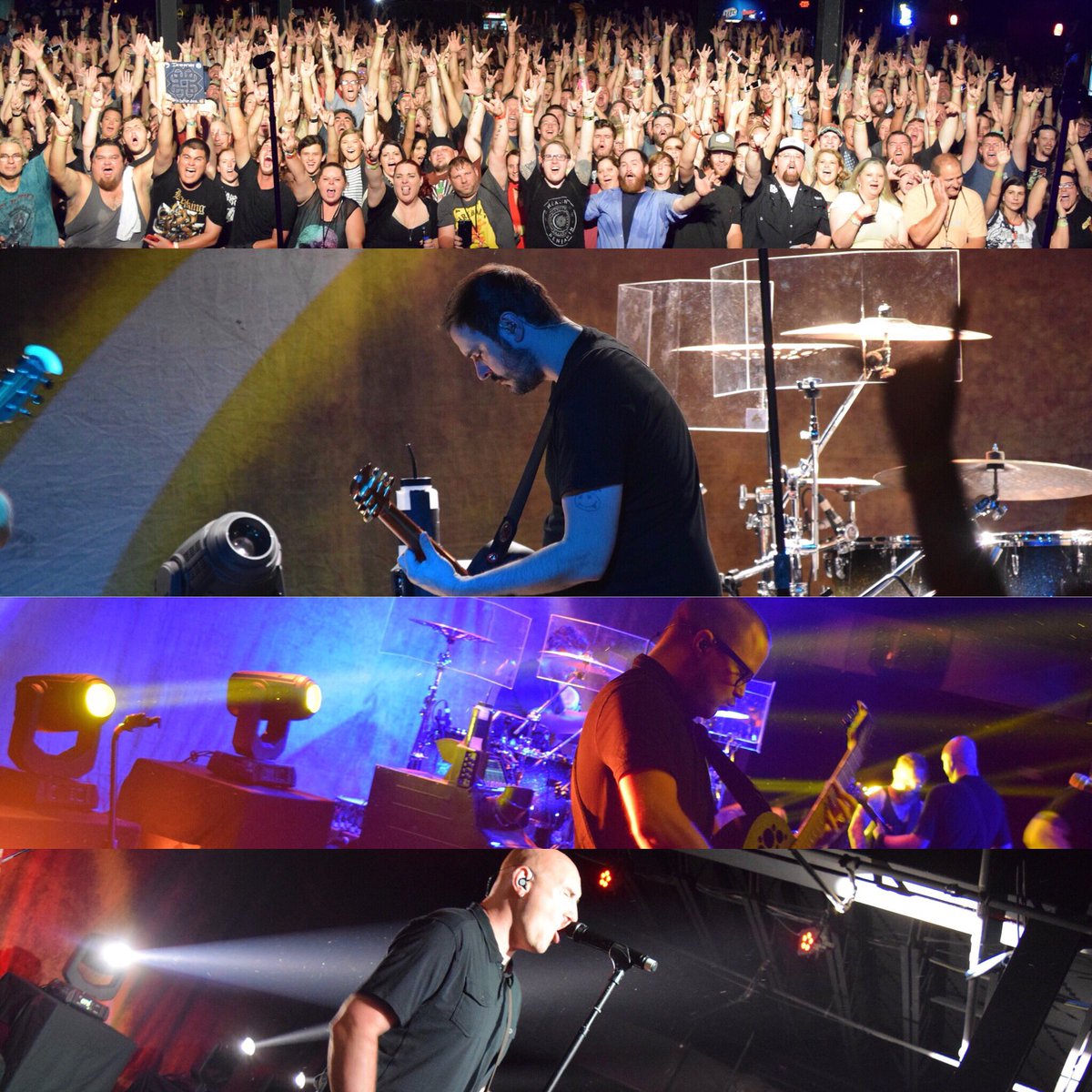 breakingbenj's tweet photo. Mobile thank you guys for coming & hanging out with us tonight! We had a blast 😊🤘 #breakingbenjamin #bbunplugged https://t.co/6mwG2mwEBu