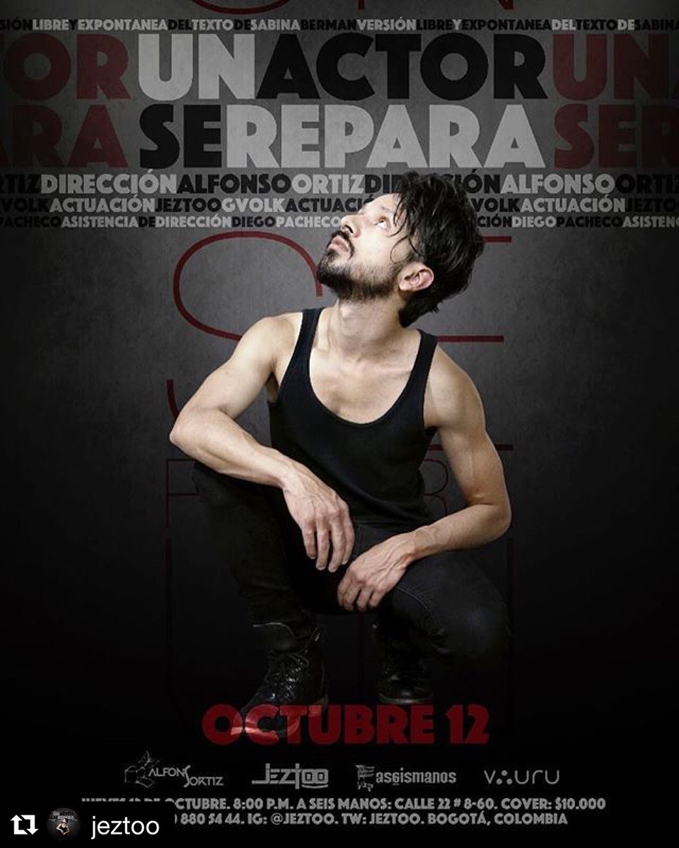 CajaHerramienta's tweet photo. 🎭🎬Tenemos una cita MAÑANA 12 de octubre con: #UnActorSeRepara en @aseismanos con @jeztoo 

Un monólogo dirigido por @alfonsortizP 🎥👌🏼
 ⚡️ https://t.co/DnAdEF4xgz