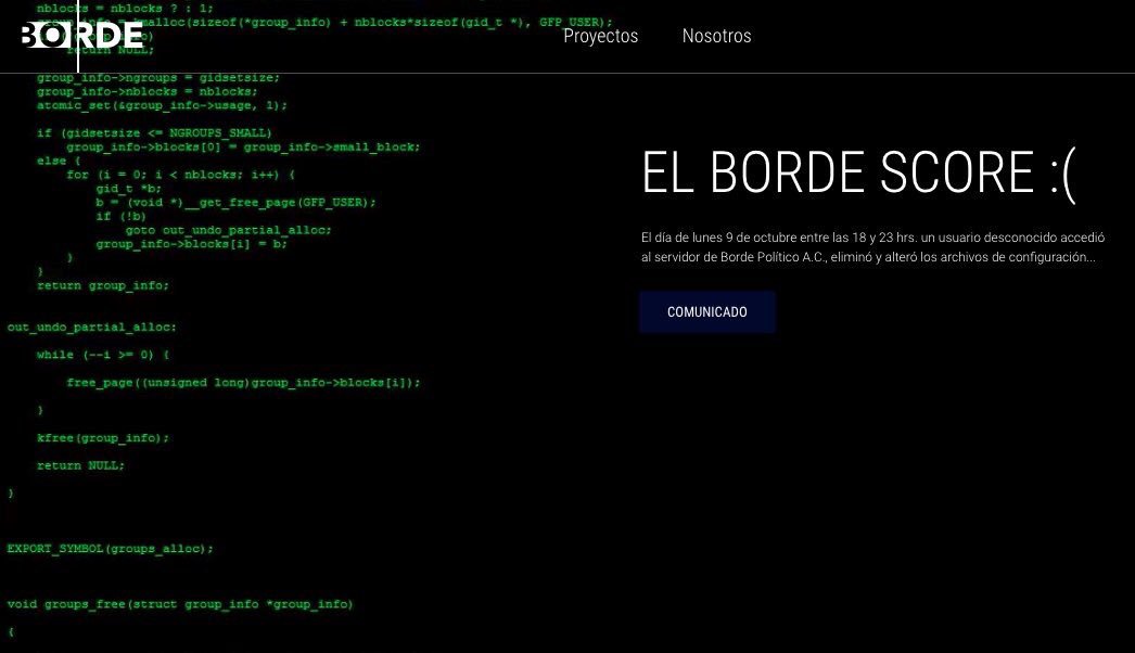 BordePolitico's tweet photo. Borde denuncia un ataque cibernético, este es también un ataque a la democracia y rendición de cuentas. #BordeScore https://t.co/DhcgpV7y1d https://t.co/ZK4OhUKkyO