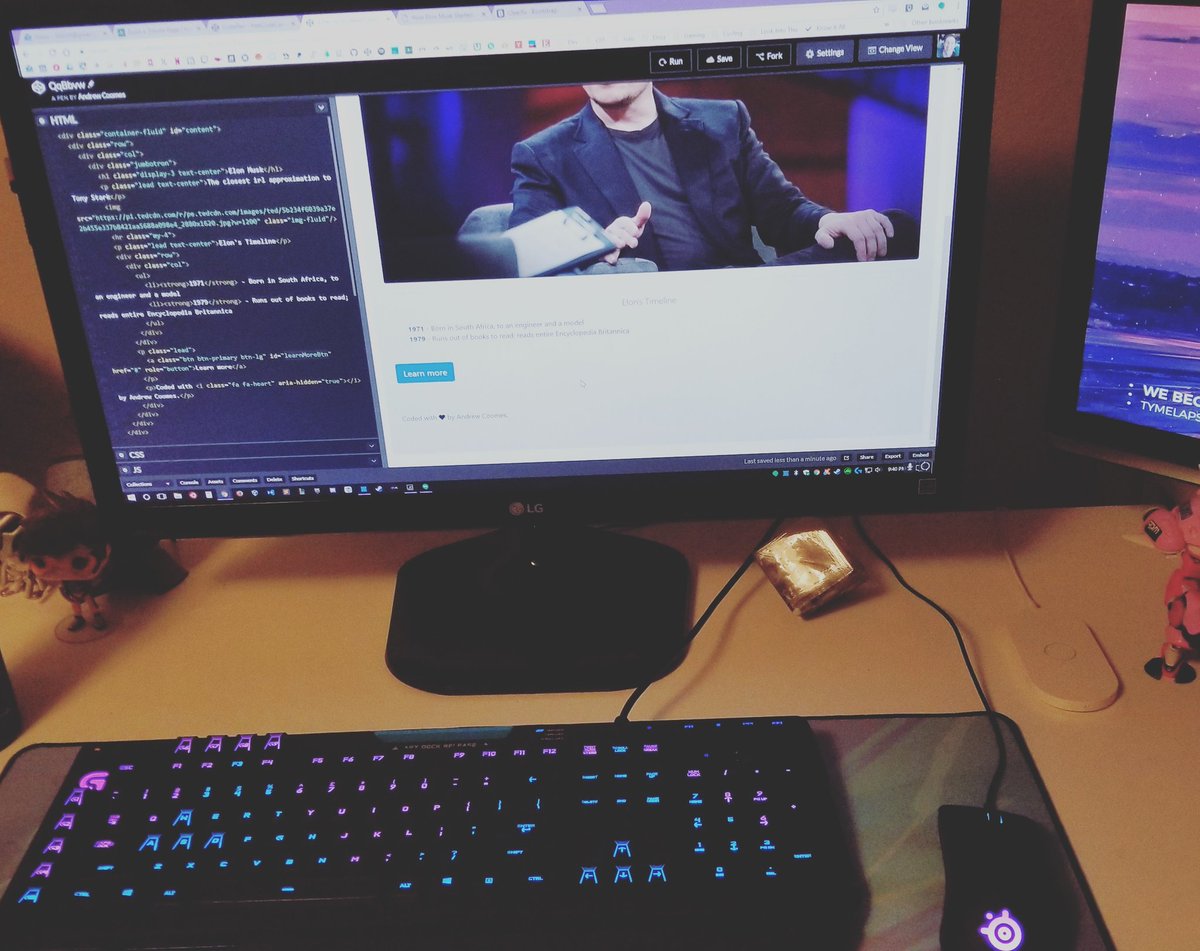 AndrewCoomes's tweet image. 160/365 Basic frontend project
#codeyearchallenge #day160 #doingit #frontend #bootstrap #freecodecamp #codepen