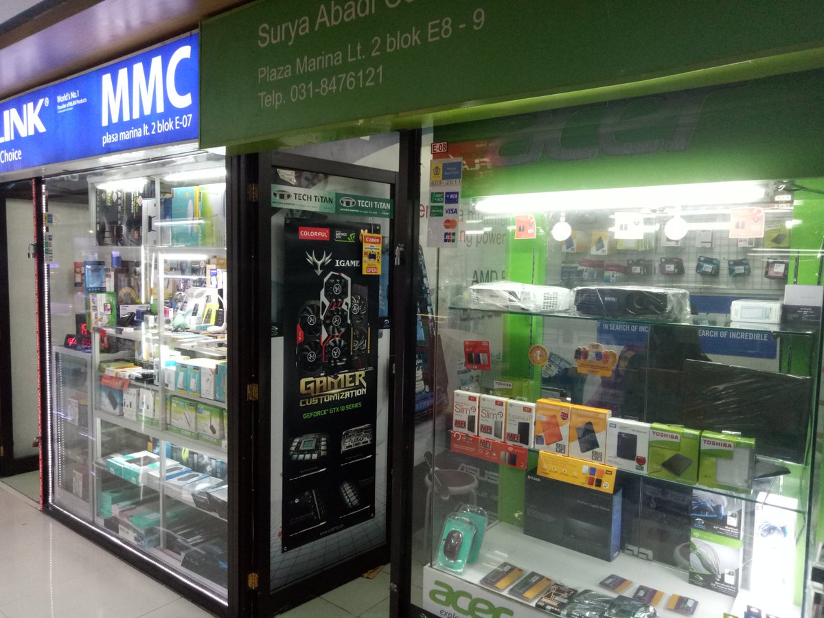wpgindo's tweet photo. Good News Gamers Surabaya✌
VGA Colorful sudah tersedia di Surya Abadi Computer Surabaya lohh !
Alamat: Lantai 2 Blok E No.8-9 Plasa Marina https://t.co/ZMvMaB5qKb