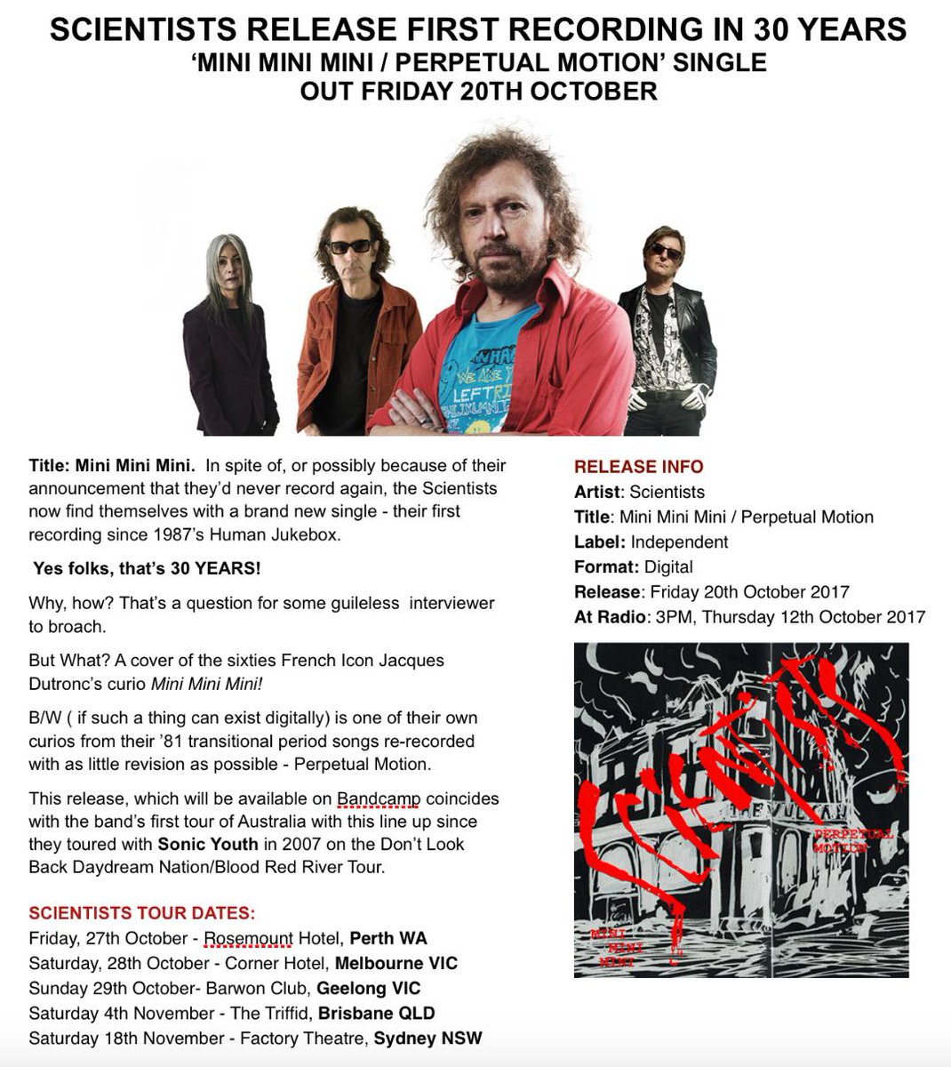 New single from Scientists!