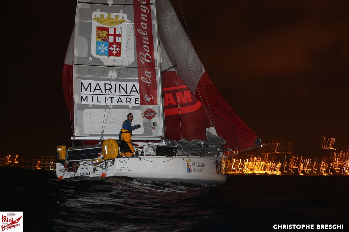 MiniTransat2019's tweet photo. 2️⃣3️⃣ Serie Andrea Penibene (Pegaso Marina Militare) le jeudi 12 octobre à 6 heures 33 minutes 30 secondes #MiniTransatLaBoulangère https://t.co/fqTnbwYKwt