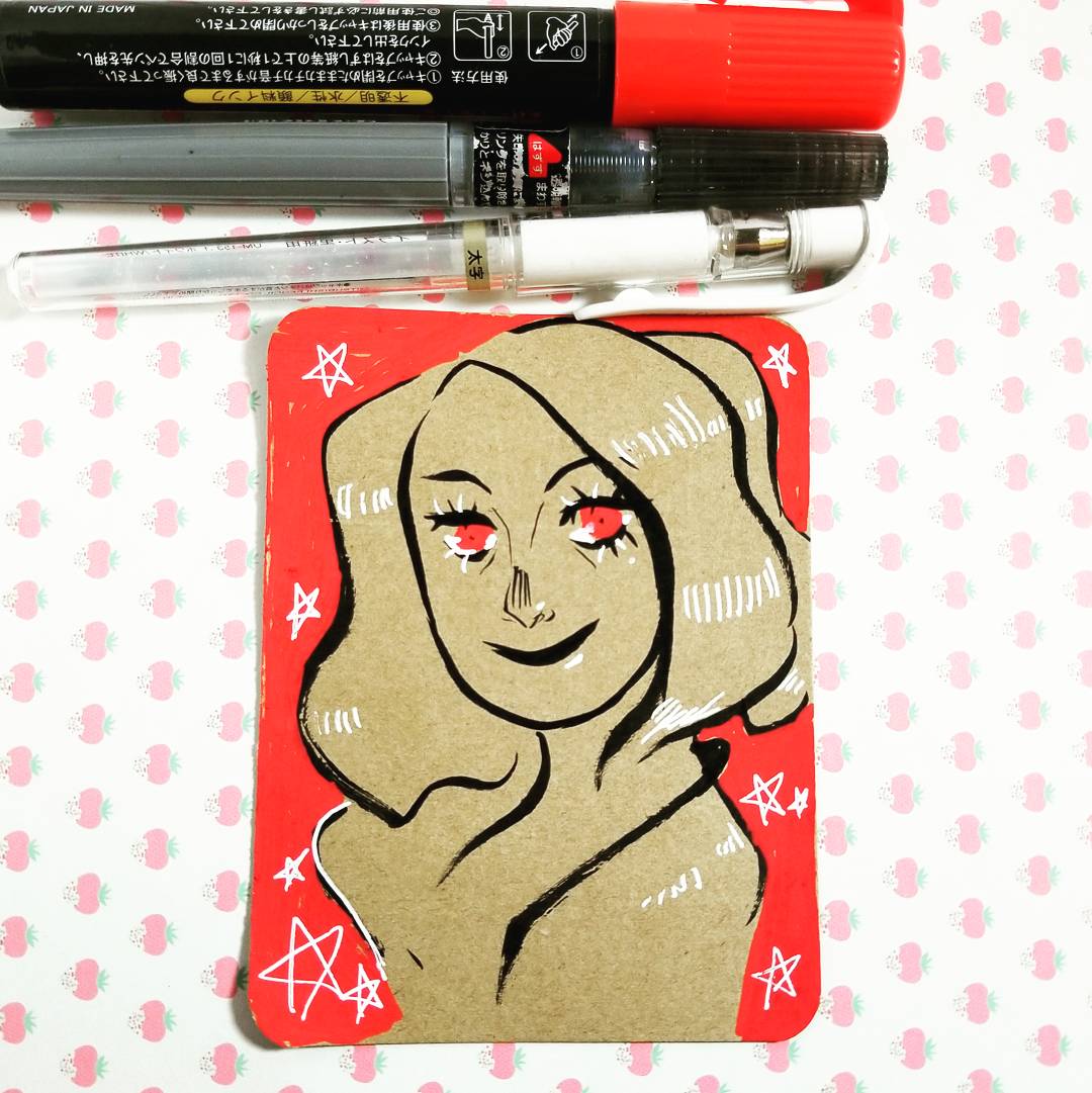 #thankyoucards for my #etsyshop 

#inktober #ink #art #brushpen #pen #illustration #drawing #doodle  #daisopen #inktober2017