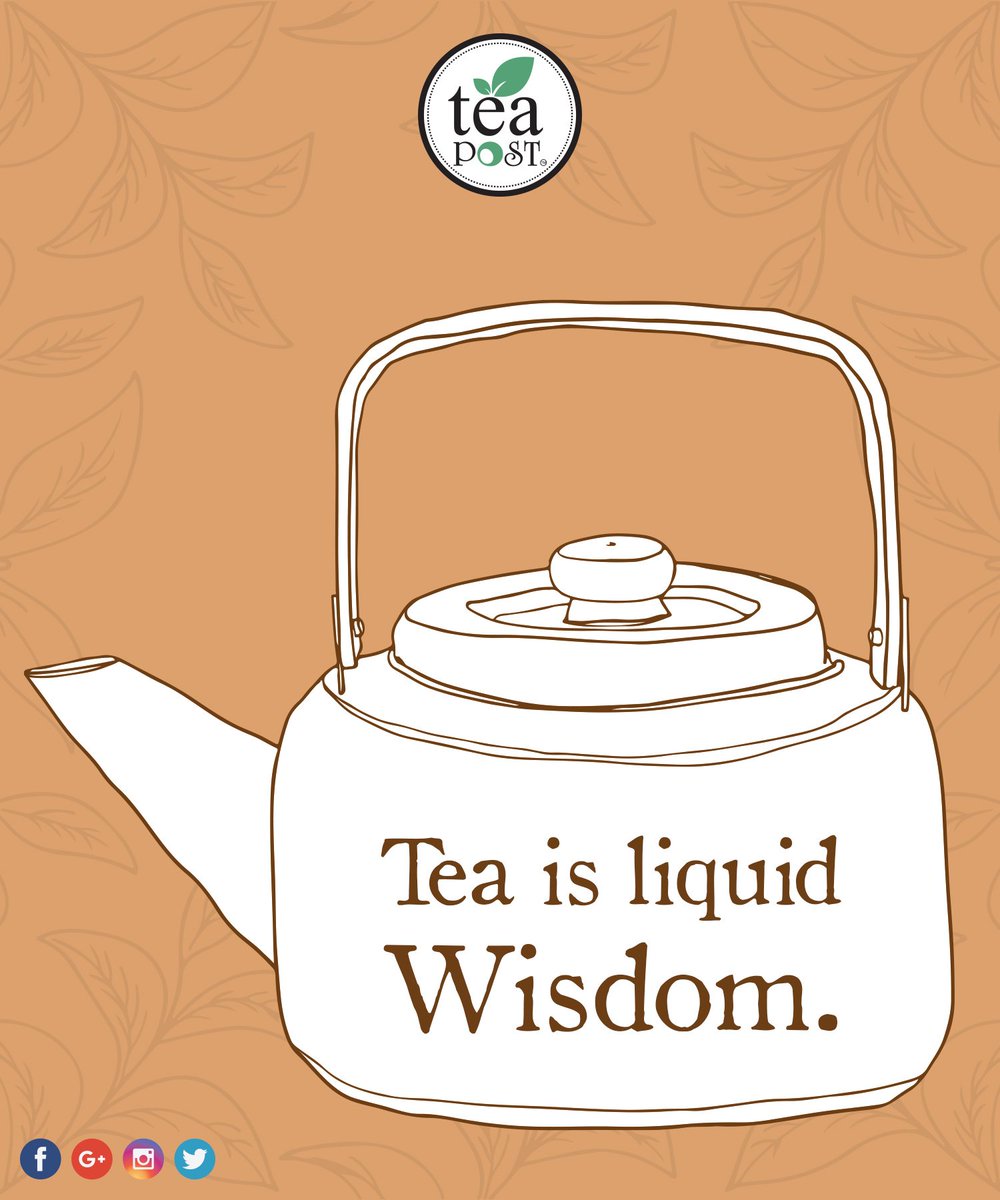teapostofficial's tweet photo. Tea is liquid wisdom.
#tea #placetotalk #teaposttime #teapost https://t.co/xA1jTbxlzl