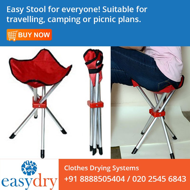 EasyDrySystems's tweet image. A light weight #EasyStool from #EasyDrySystems with sturdy pipe caps for balance.
Shop from our online store: ow.ly/XNgt30f3GwN
