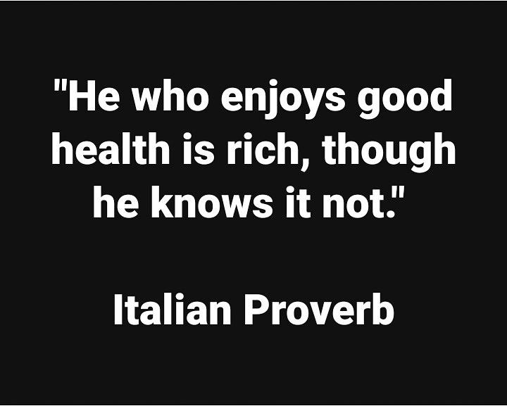 SackYourDoctor's tweet photo. "He who enjoys good health is rich, though he knows it not."

 Italian Proverb

#Quote #Healthyliving #WellnessSolution #healthy https://t.co/x5j7LYjWyl
