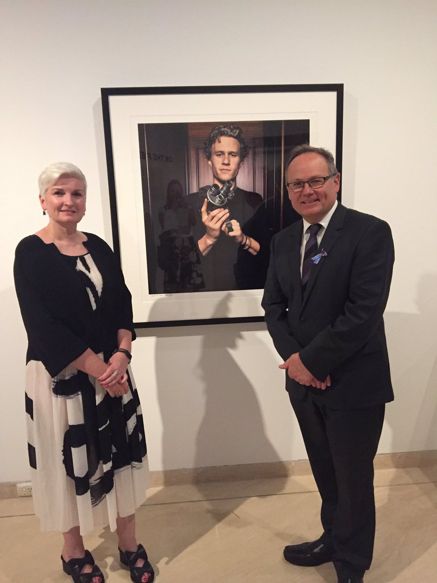DavidTempsMLA's tweet photo. Got a sneak preview of the FREE Heath Ledger:a Life in Pictures exhibition. On @ArtGalleryWA 14 Oct - 29 January. https://t.co/yVWrys2O2k