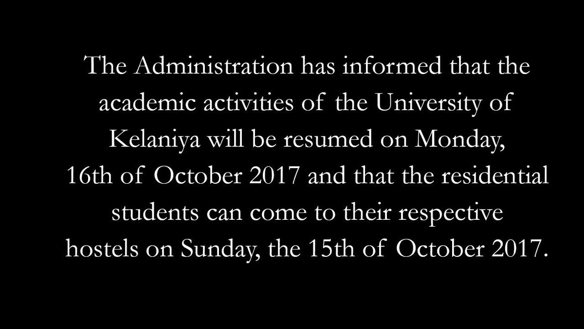 Kelaniya University (@kelaniyauni) on Twitter photo 