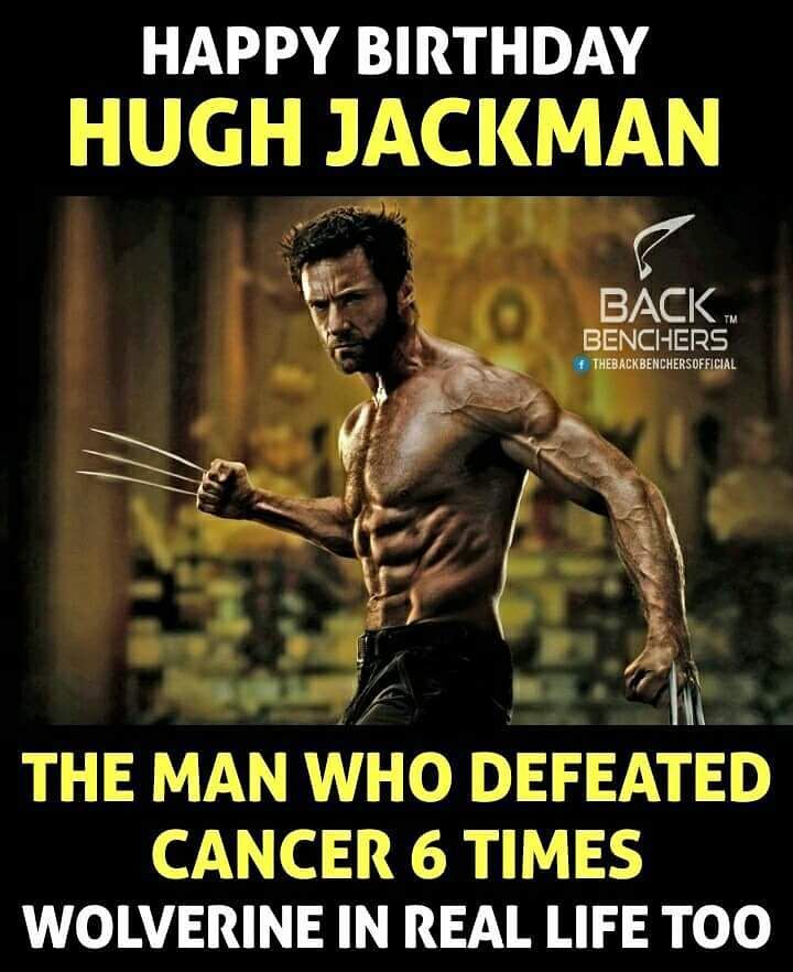 Happy Birthday Wolverine ...
Hugh Jackman ...  