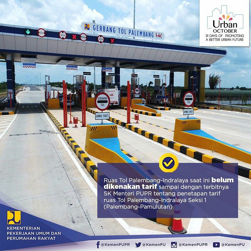 Jalan Tol Palindra Seksi I ruas Palembang-Pamulutan(7,75km) menjadi Tol pertama Trans Sumatera yg diresmikan Presiden <a href="/jokowi/">Joko Widodo</a> <a href="/HutamaKarya/">Hutama Karya</a>