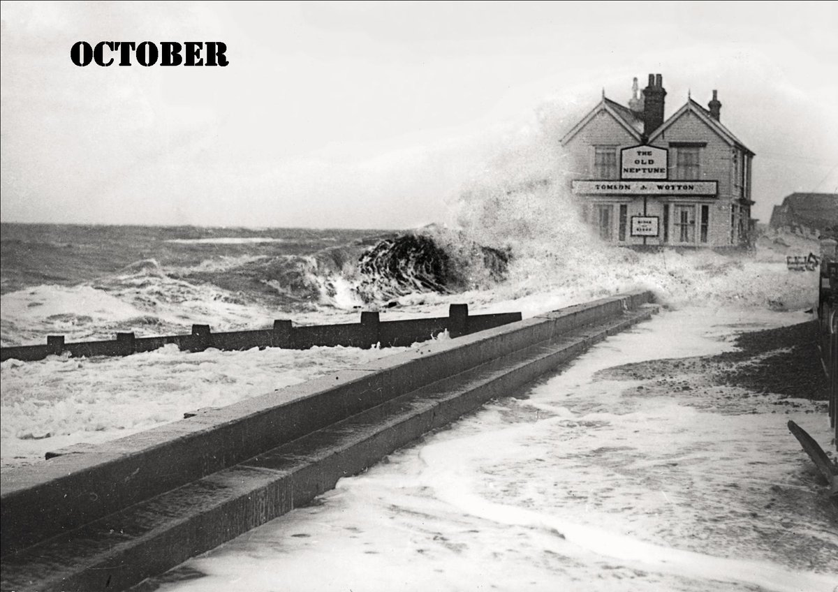 WITatWhitstable's tweet photo. Our 2018 Calendars are flying off the shelves here. Bag yours now before we run out..!  The Neptune weathering the dramatic storm of 1949! https://t.co/62uD2pjGKP
