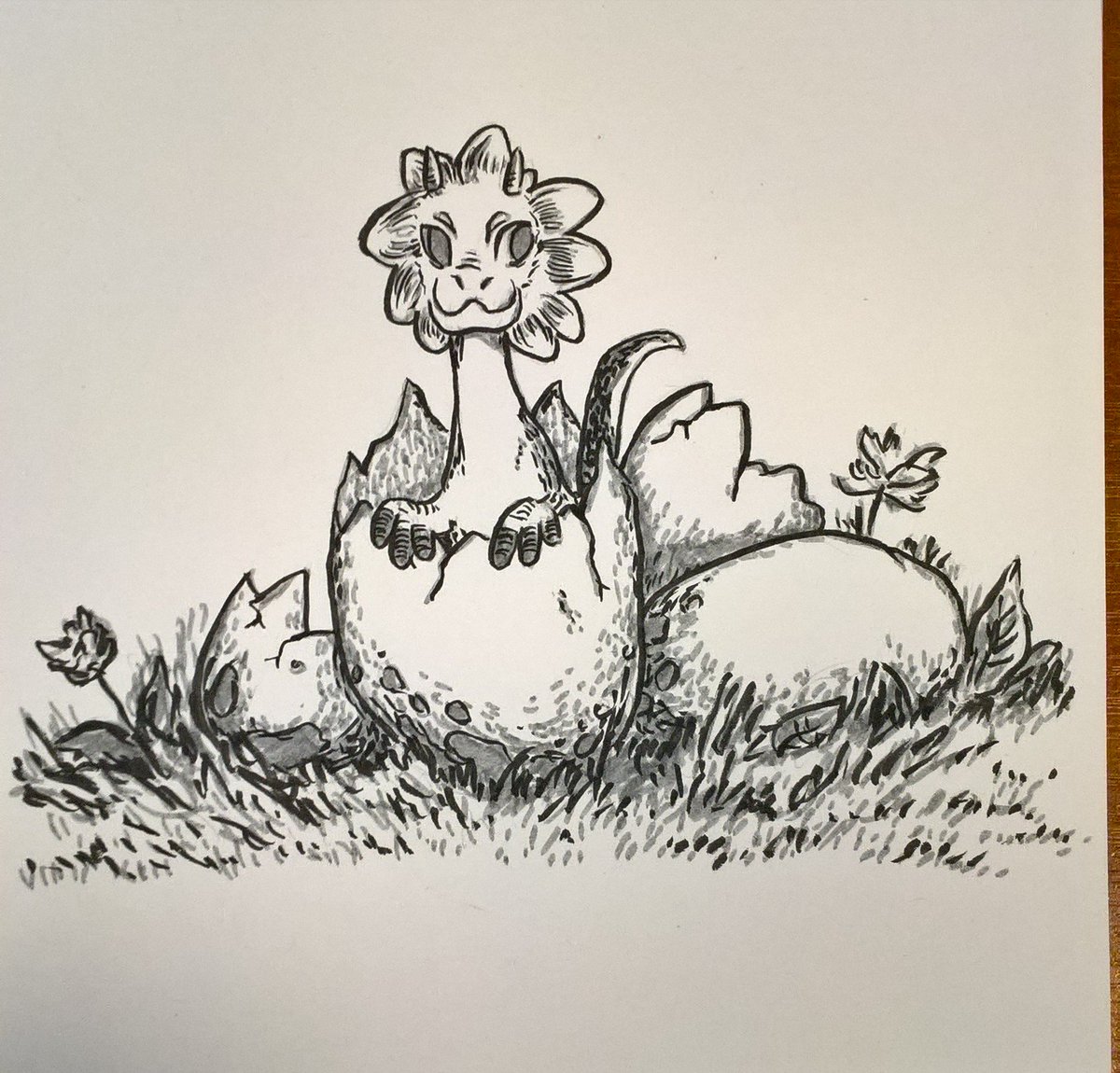 Arcopaglia's tweet photo. #inktober #inktober2017 #dragon #day12 https://t.co/fQglA7lW6R