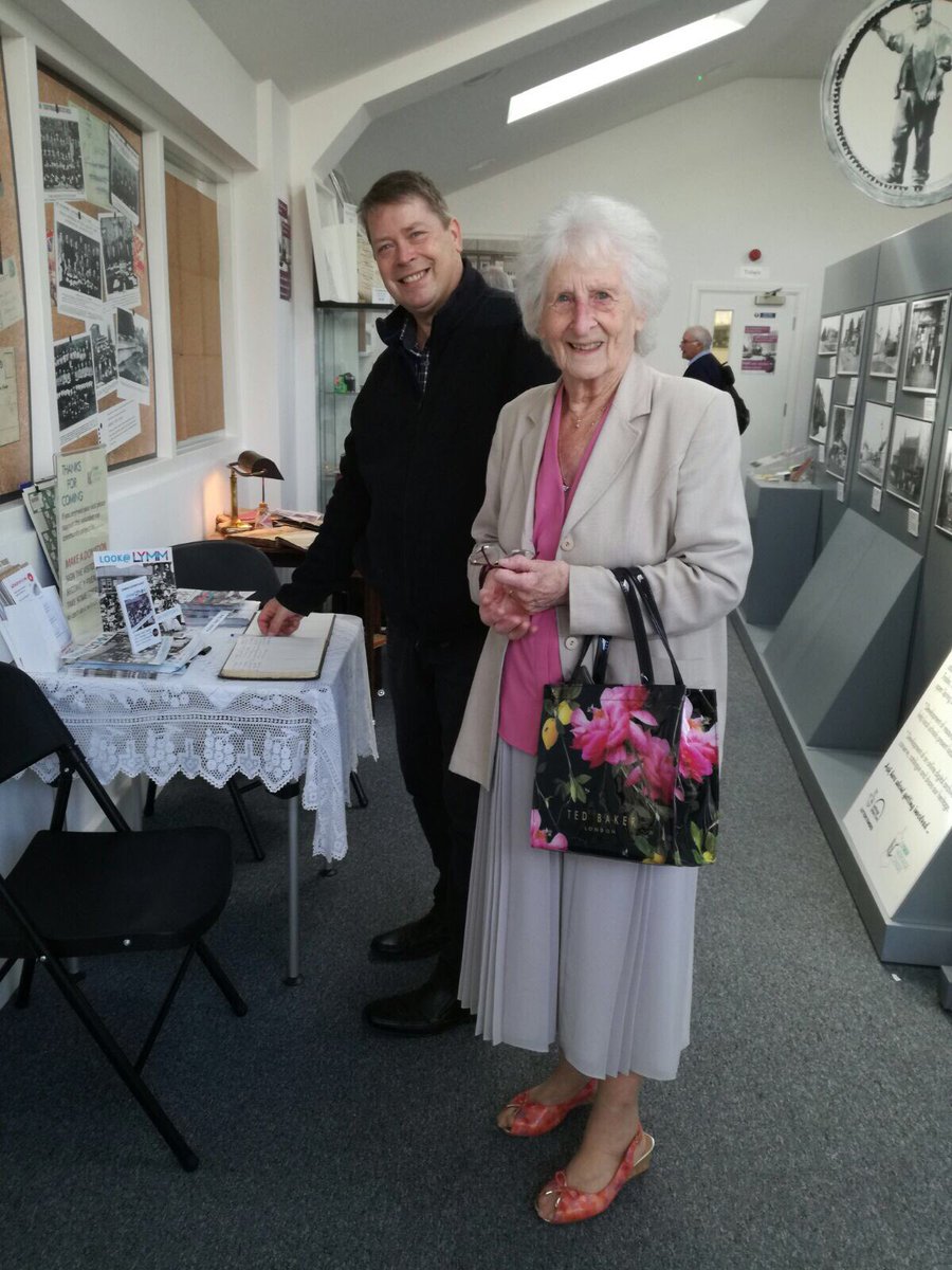 Our new exhibition is OPEN! We’ve had lots of visitors already, including Mrs Bate who used to work at Wright’s gold beating in #Lymm 🙂