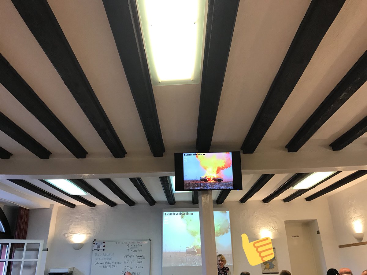 REXresearchNUIG's tweet photo. REX member Sarah presenting to international police on violent online #radicalisation at International Police Association Gimborn, Germany https://t.co/MF9qshfdo2